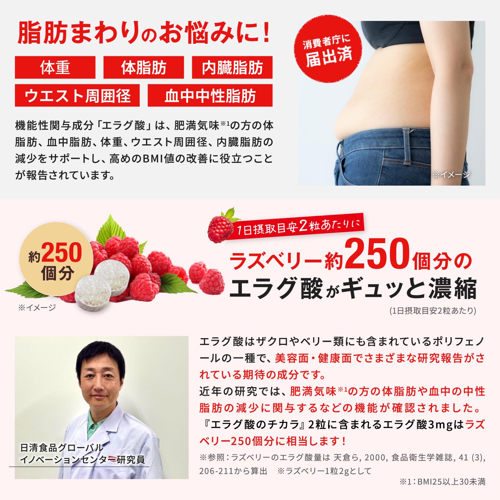 Amazon | 日清食品 ナイスリムサポート エラグ酸のチカラ [ 機能性表示